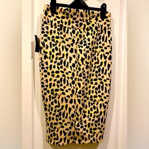 Bodycon Midi Skirt tortoise print size Small